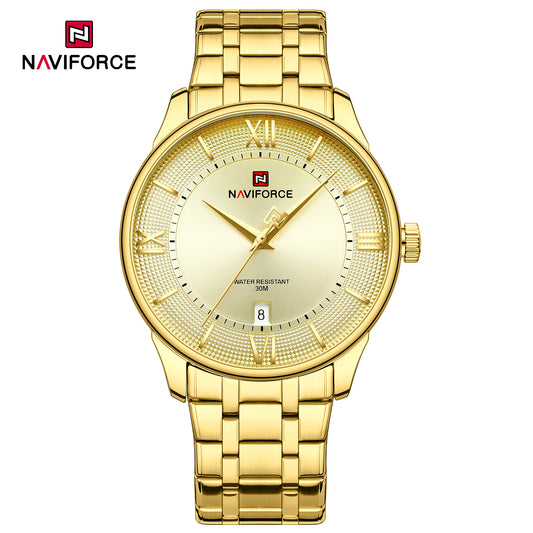 Naviforce 9272S Spectra Men Watch - Gold