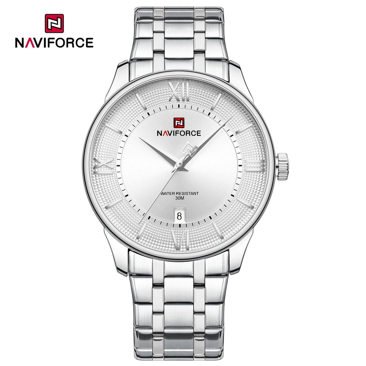 Naviforce 9272S Spectra Men Watch - Silver
