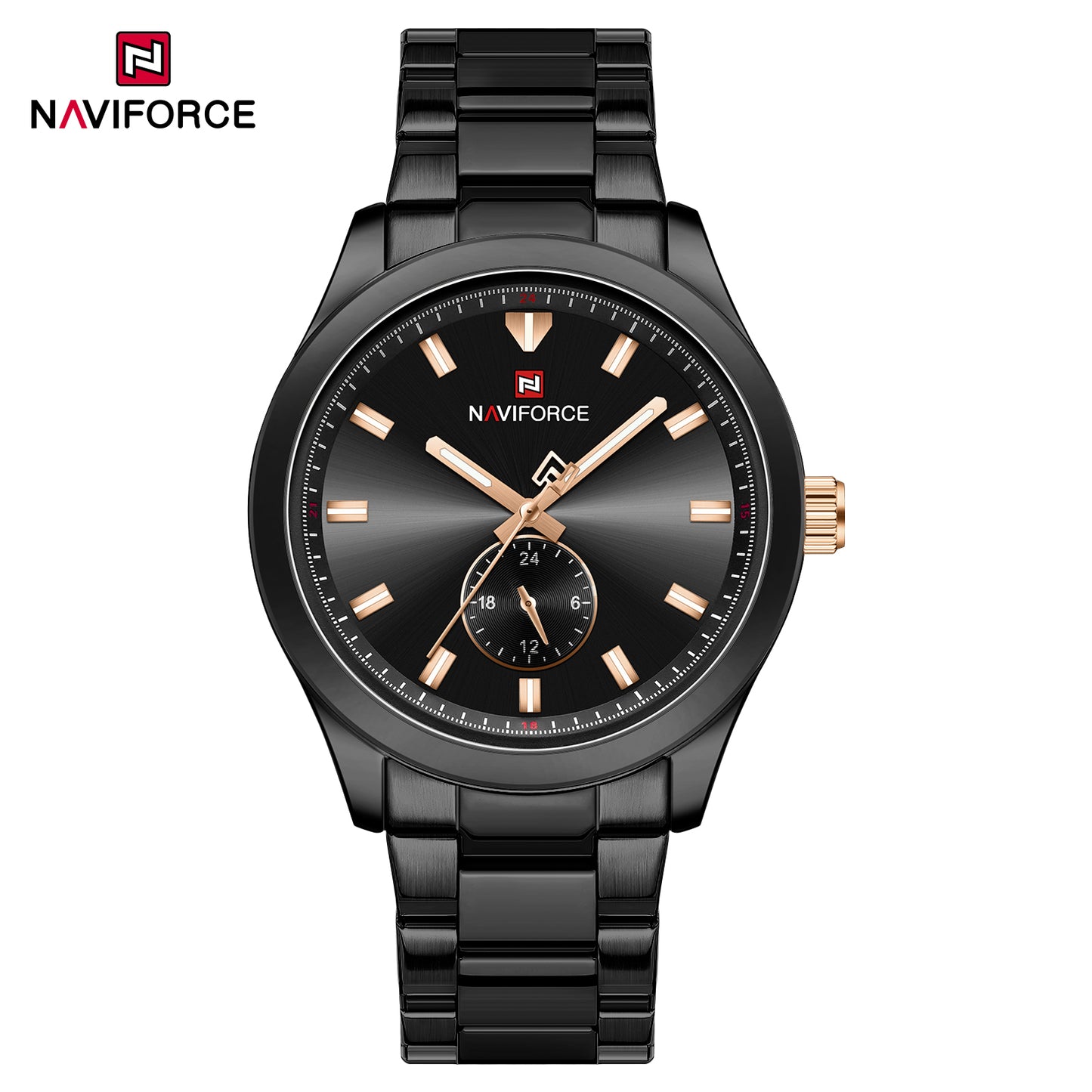 Naviforce 9231 TerraTime Men Watch - Black