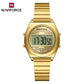 Naviforce 5066 Haute Digital Women Watch - Gold