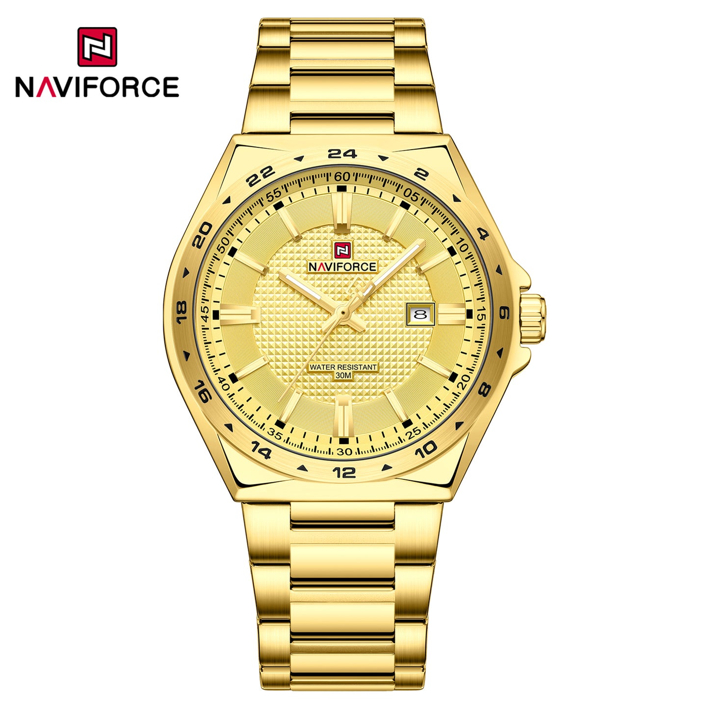 Naviforce 9266 Brandon Men Watch - Gold