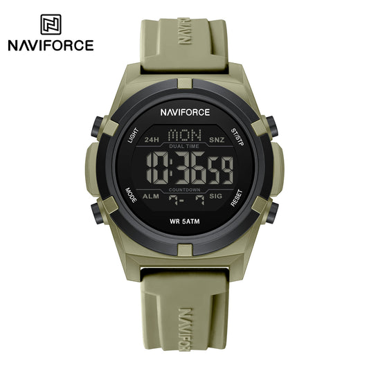 Naviforce 7127 Matrix Digital Watch - Light Green