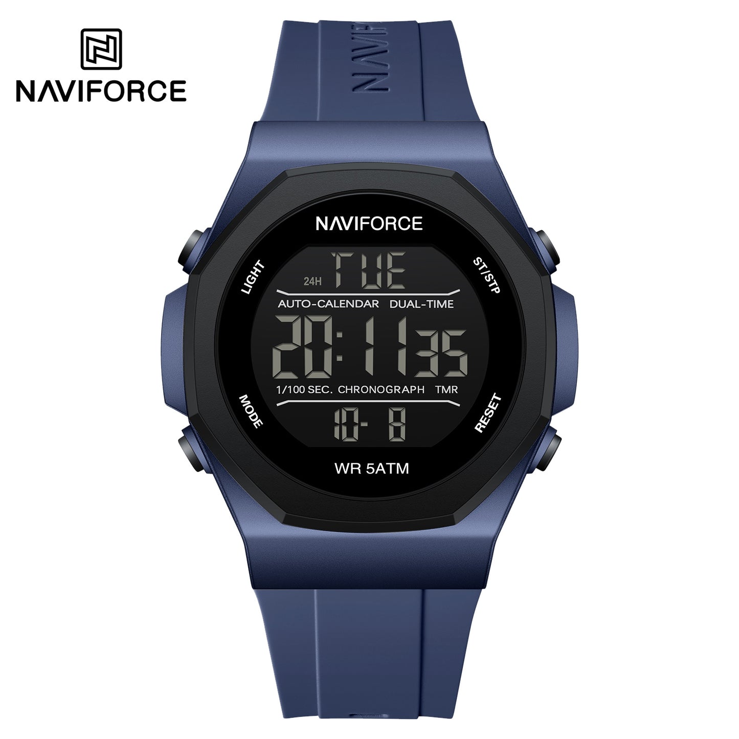 Naviforce 7117 Volda Digital Men Watch - Blue