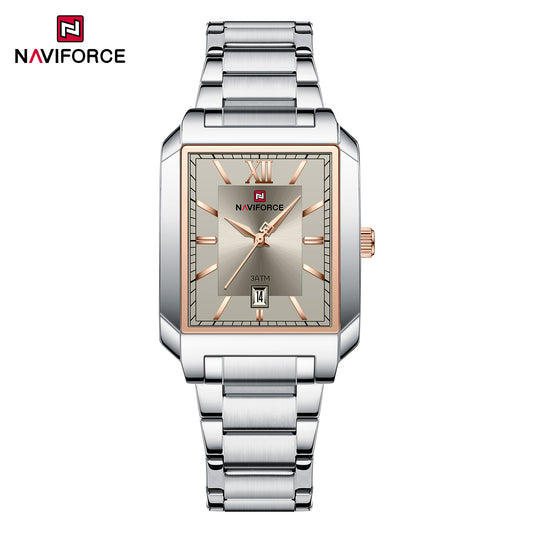 Naviforce 9251 Treasure Couple Watch - Silver Grey