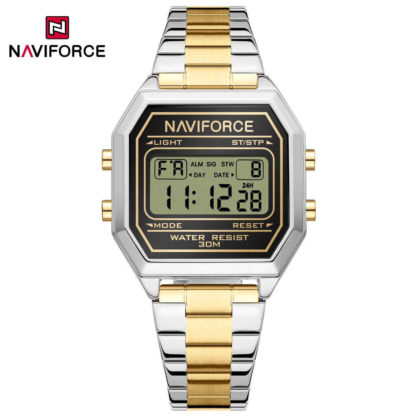 Naviforce 5063S Prestige Women Watch - Silver Gold