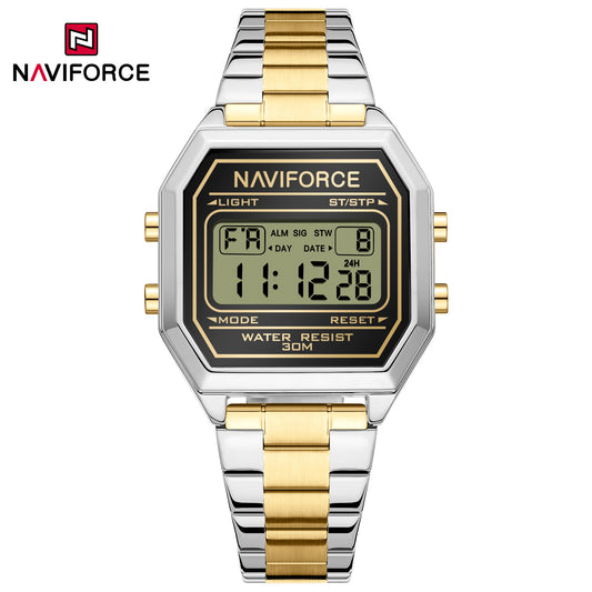 Naviforce 5063S Prestige Women Watch - Silver Gold