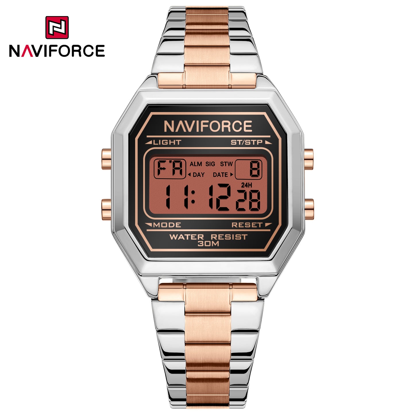 Naviforce 5063S Prestige Women Watch - Silver RoseGold