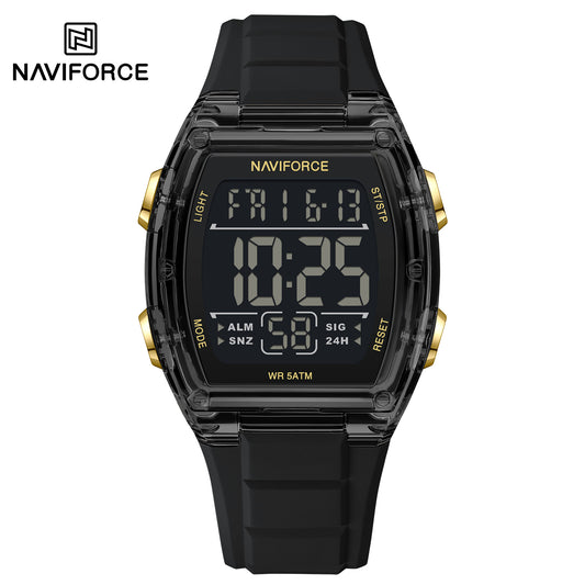 Naviforce 6106 Mito Digital Men Watch - Black Gold