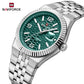Naviforce 9277 Lotus Men Watch - Silver Green