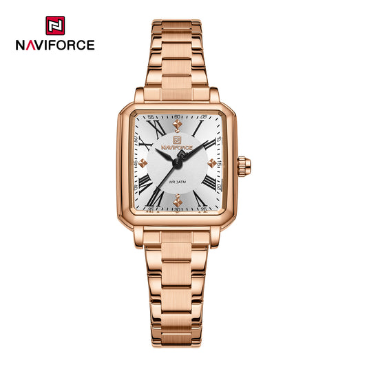Naviforce 5065 Roman Women Watch - Rosegold