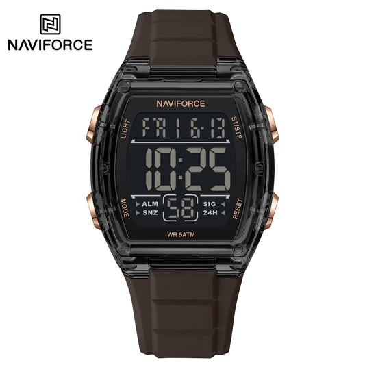 Naviforce 6106 Mito Digital Men Watch - Brown