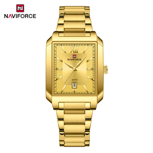 Naviforce 9251 Treasure Couple Watch - Gold