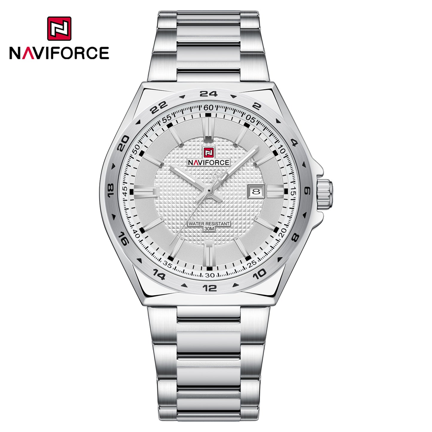 Naviforce 9266 Brandon Men Watch - Silver