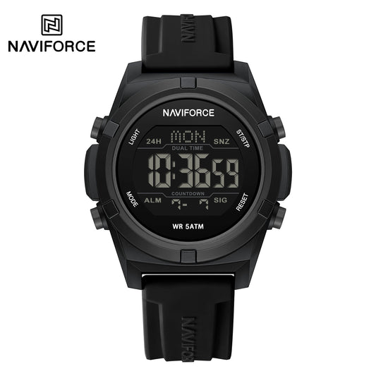 Naviforce 7127 Matrix Digital Watch - Black