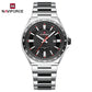 Naviforce 9266 Brandon Men Watch - Silver Black