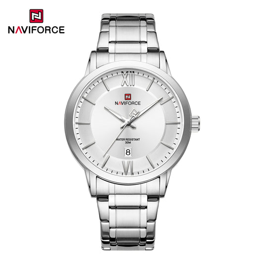 Naviforce 9254 Alliance Men Watch - Silver