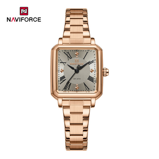 Naviforce 5065 Classique Women Watch - RoseGold Grey