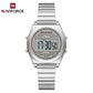 Naviforce 5066 Haute Digital Women Watch - Silver