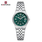 Naviforce 5079 Lotus Woman Watch - Silver-Green
