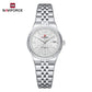 Naviforce 5079 Lotus Woman Watch - Silver