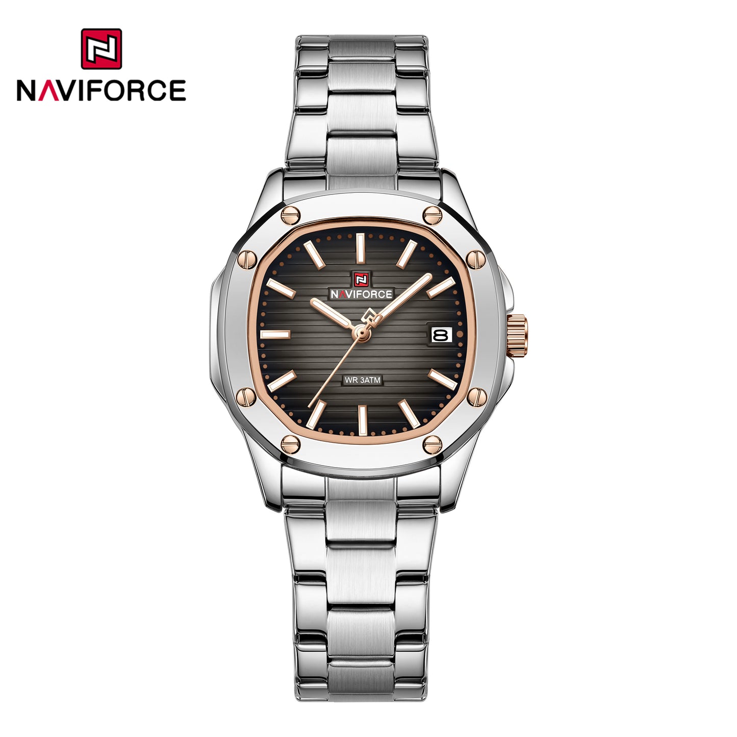Naviforce 5069s Zuri Women Watch - Silver Black-Grey
