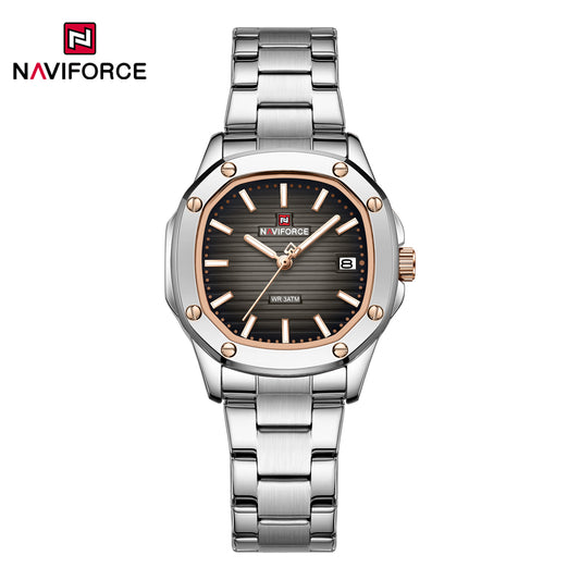 Naviforce 5069s Zuri Women Watch - Silver Black-Grey