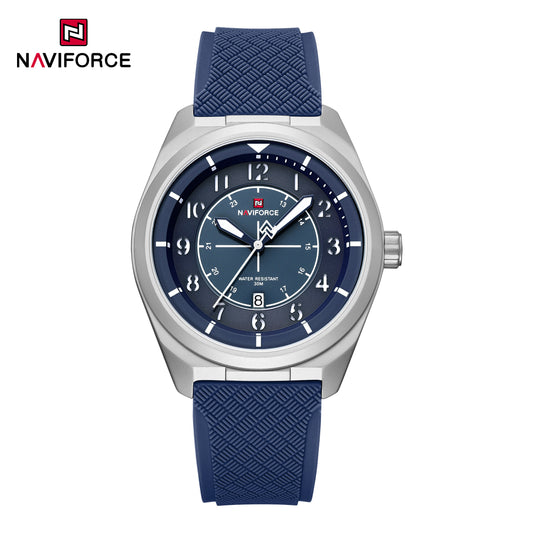 Naviforce 9281T Gambit Men Watch - Silver Blue