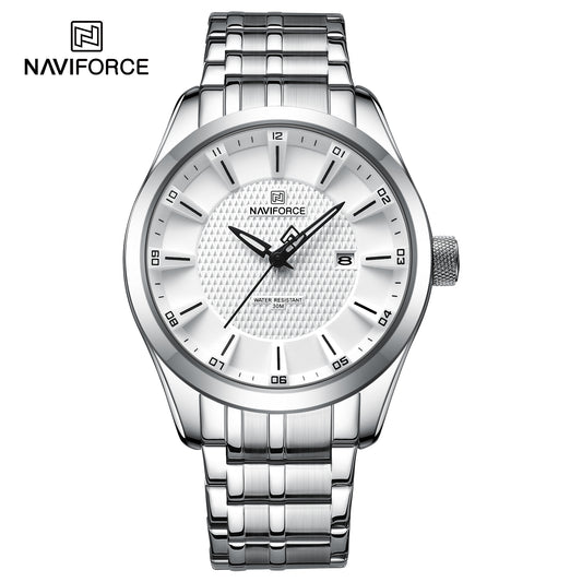 Naviforce 8032 Nebula Men Watch - Silver
