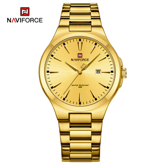 Naviforce 9214 Duze Men Watch - Gold