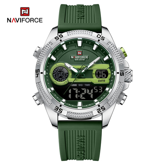 Naviforce 9223 Starfire Premium Men Watch - Green