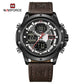 Naviforce 9225 Titanium Men Watch - Dark Brown