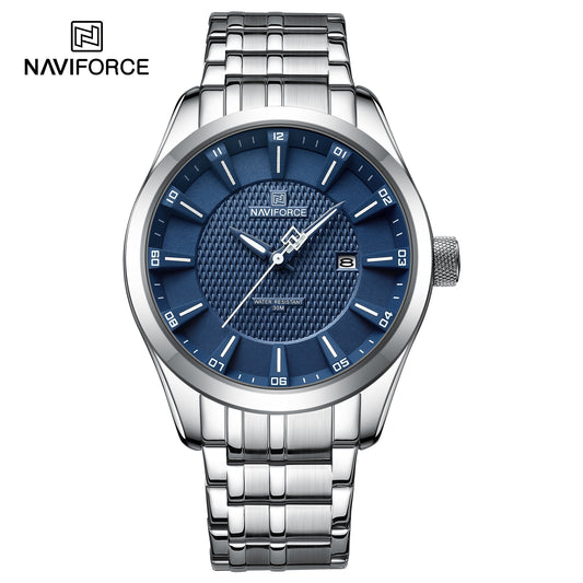 Naviforce 8032 Nebula Men Watch - Silver Blue