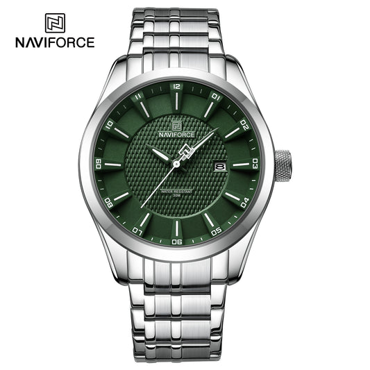 Naviforce 8032 Nebula Men Watch - Silver Green