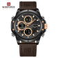 Naviforce 9225 Titanium Men Watch - Brown