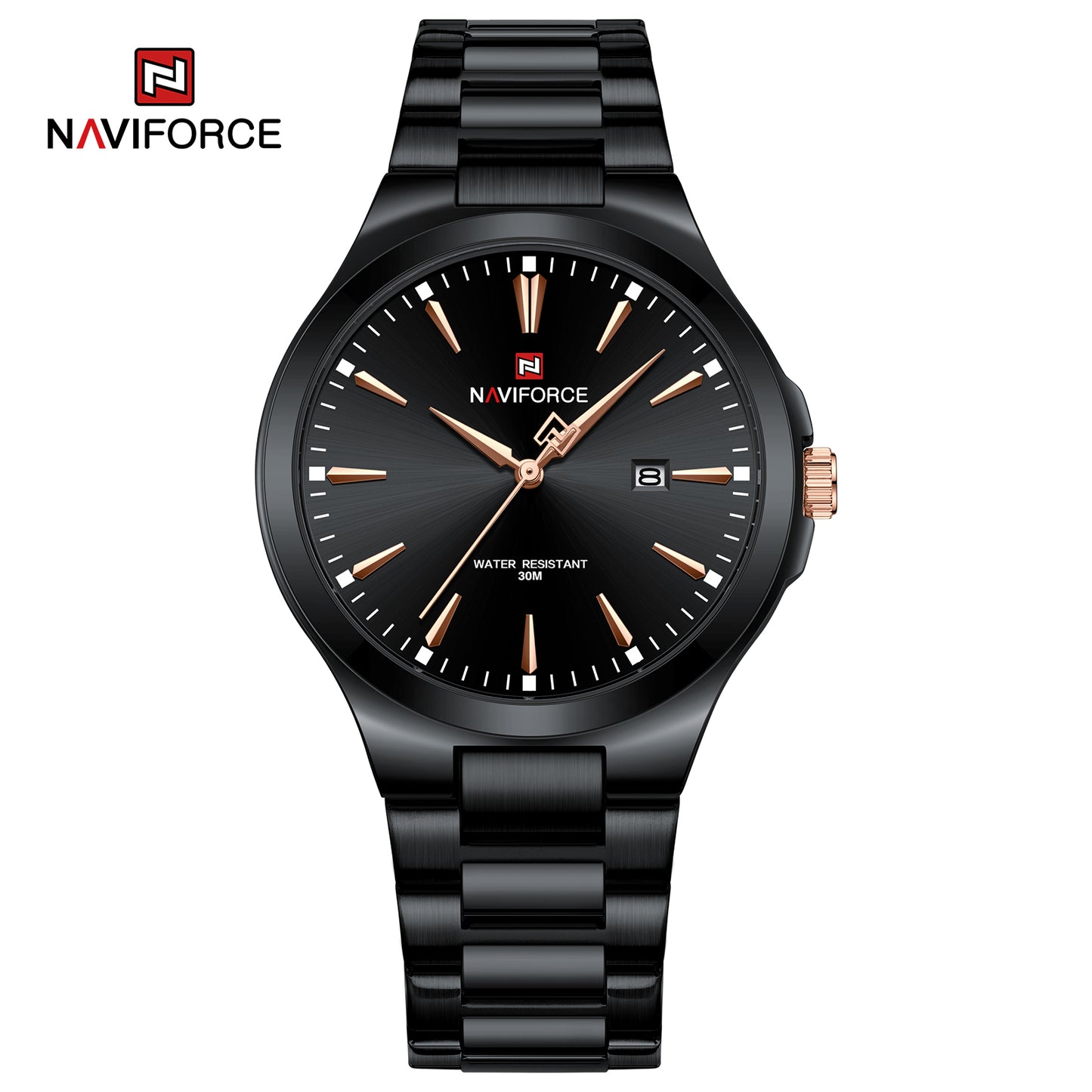 Naviforce 9214 Duze Men Watch - Black