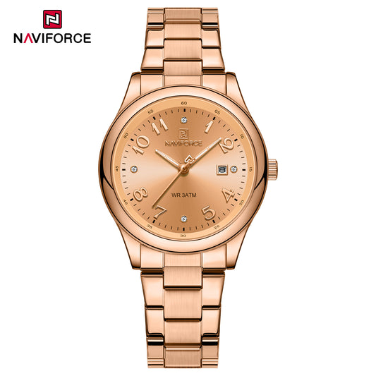 Naviforce 5059 Ascot Quartz Women Watch - RoseGold