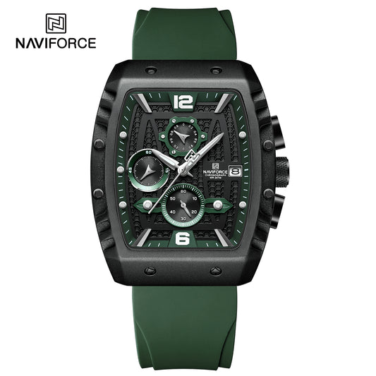 Naviforce 8025 Rotary Men Watch - Green