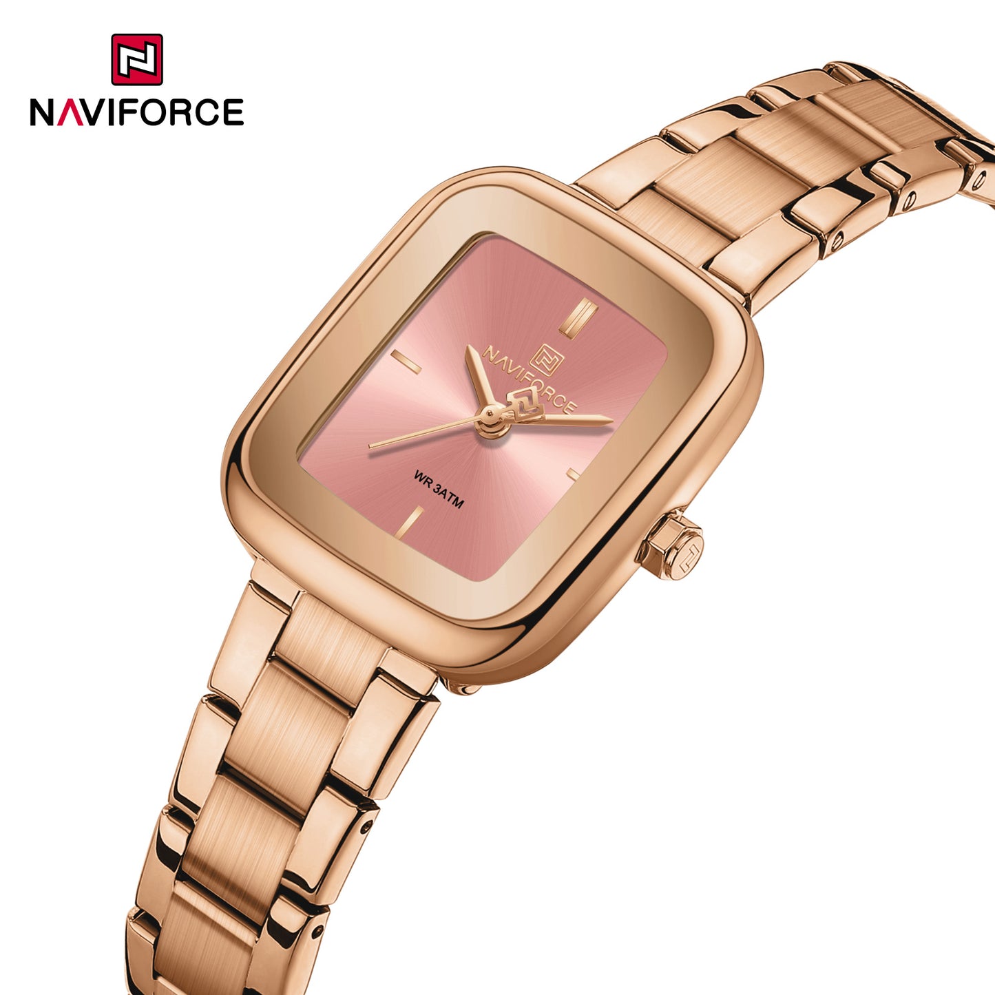 Naviforce 5075 Mira Women Watch - RoseGold Peach