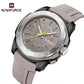 Naviforce 7112 Brigadier Silicon Men Watch - Light Grey