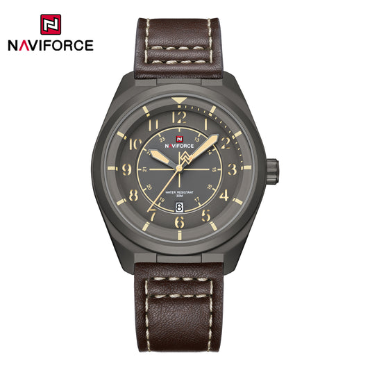 Naviforce 9281L Gambit Men Watch - Brown Black
