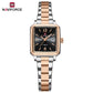 Naviforce 9252 Duet Classic Couples Watch - Silver Black-RoseGold