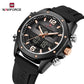 Naviforce 9264 Sentinel Men Silicone Watch - Black RoseGold