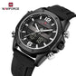 Naviforce 9264 Sentinel Men Silicone Watch - Black