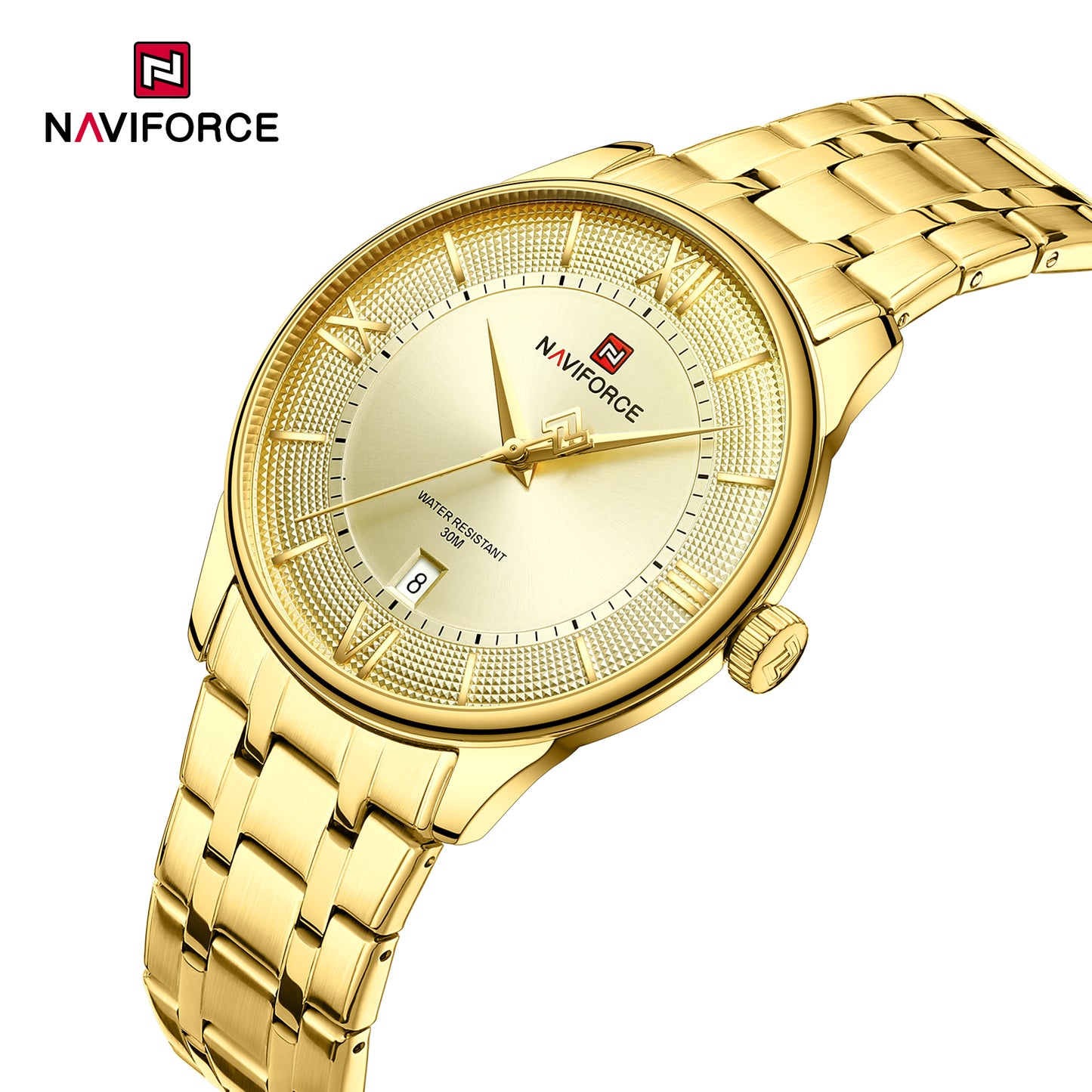 Naviforce 9272S Spectra Men Watch - Gold