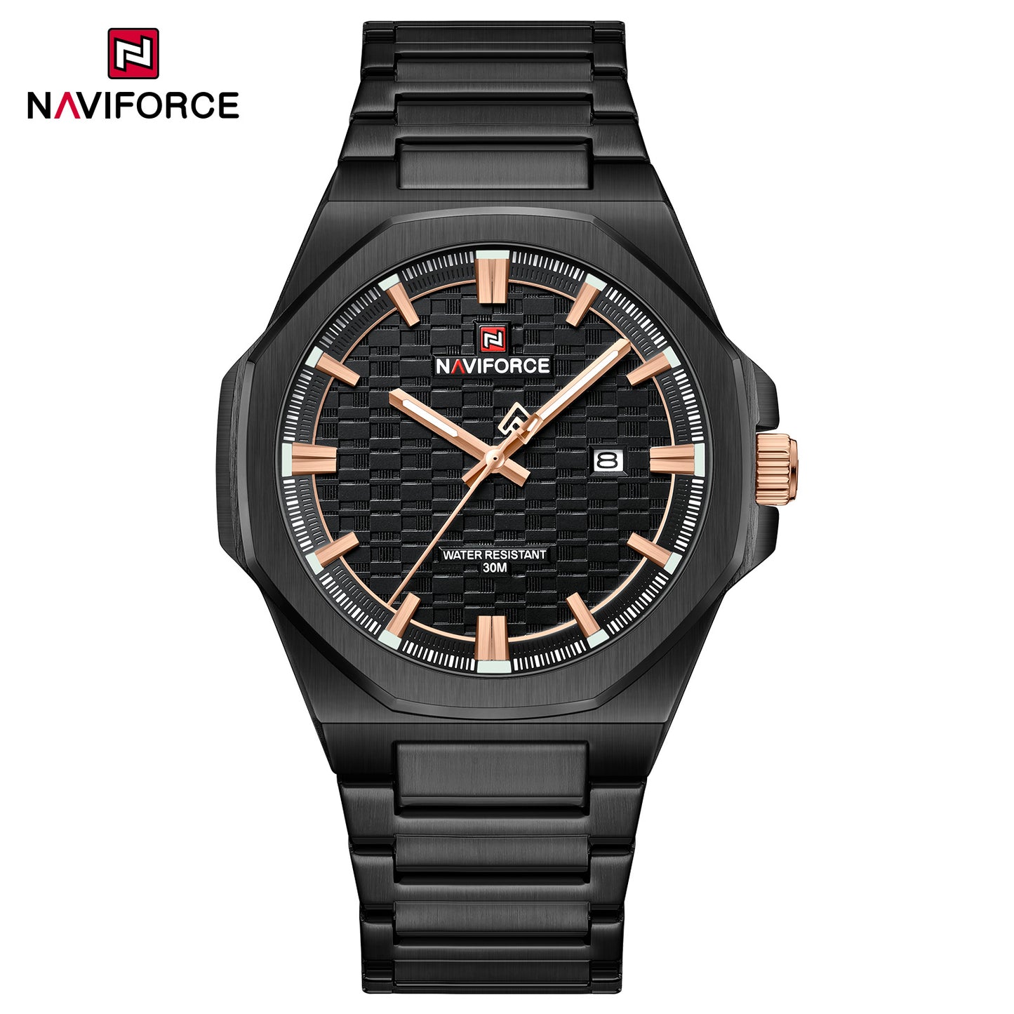 Naviforce 9245 Rio Quartz Men Watch - Black
