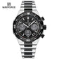 Naviforce 8049 Sparrow Men Chronograph Watch - Silver Black