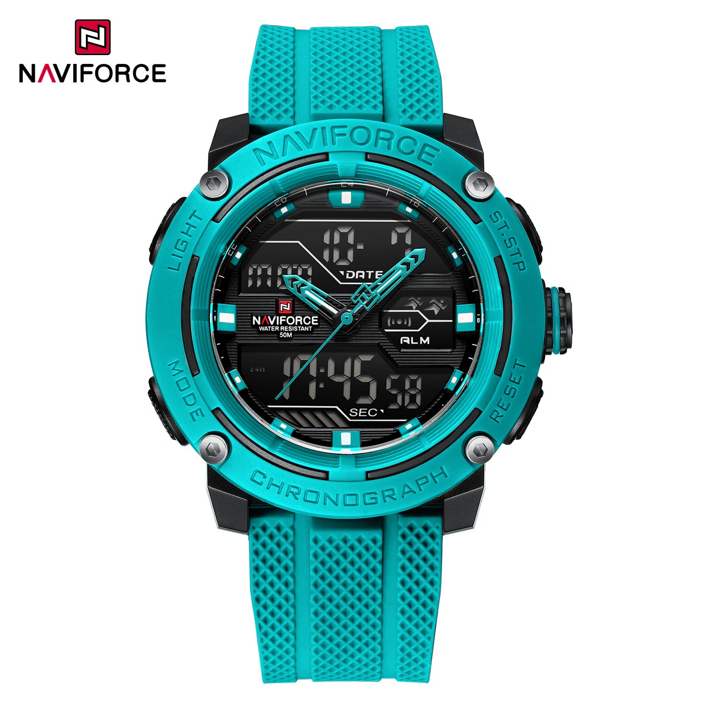 Naviforce 7114 Dynasty Men Watch - Light Blue