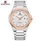 Naviforce 9245 Rio Quartz Men Watch - Silver RoseGold