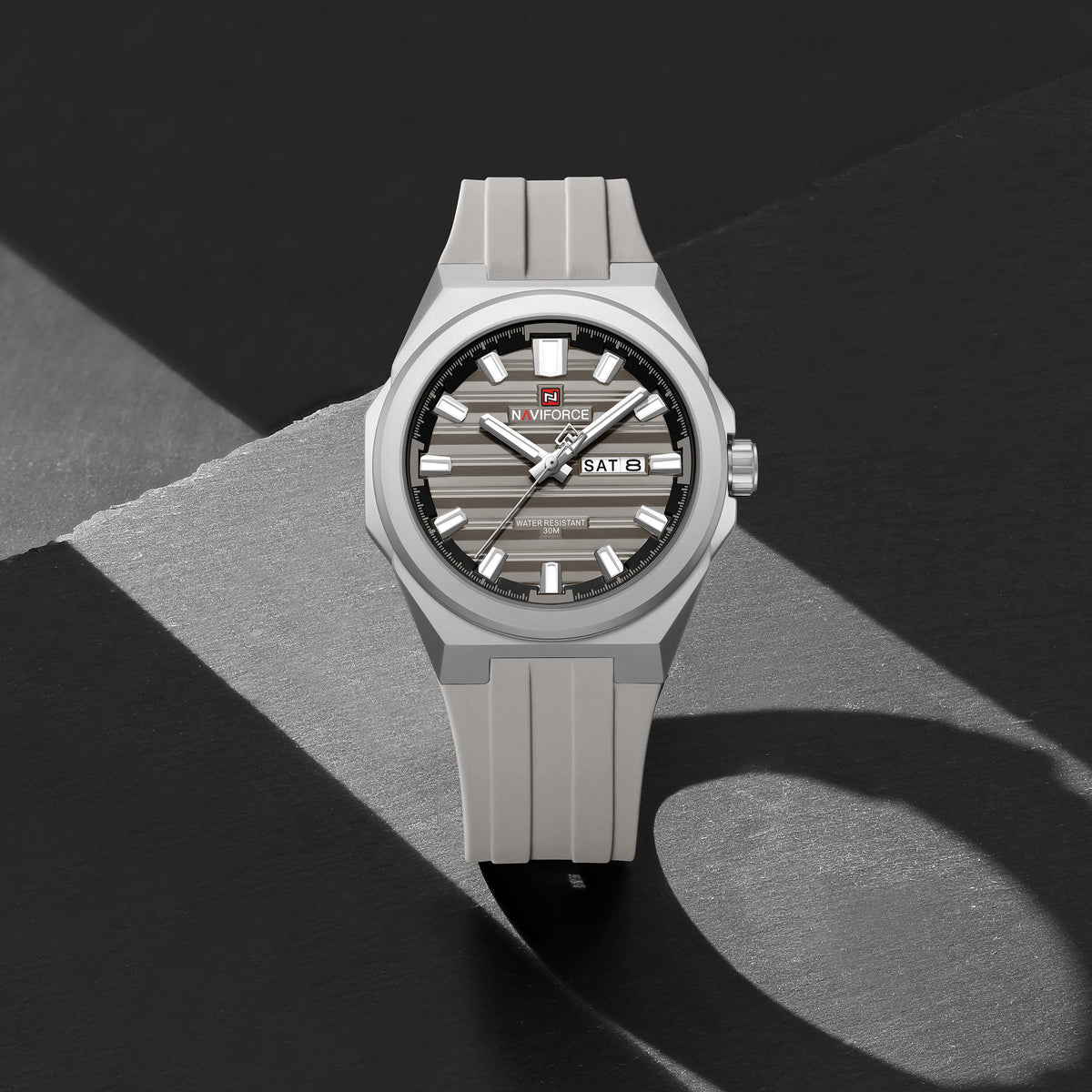 Naviforce 9279 Expenditure Men Watch - Light-grey