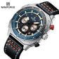 Naviforce NF8057 Chronomaster Men Watch - Silver Blue